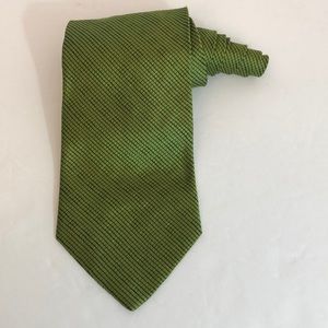 HUGO BOSS Green Silk Tie From Italy